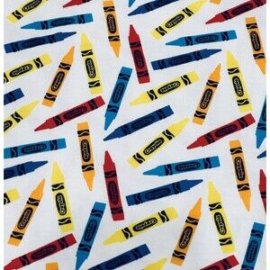 RILEY BLAKE Crayola Fabric KNIT Fabric School Fabric 58" Wide K5403 1yd 34"